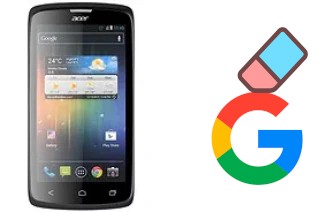 So löschen Sie ein Google-Konto auf Acer Liquid C1