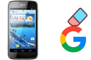 So löschen Sie ein Google-Konto auf Acer Liquid Gallant E350