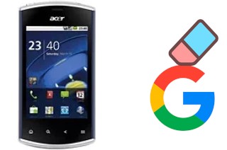 So löschen Sie ein Google-Konto auf Acer Liquid mini E310