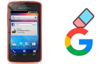 So löschen Sie ein Google-Konto auf alcatel One Touch T'Pop