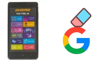 So löschen Sie ein Google-Konto auf Digma Vox Fire 4G