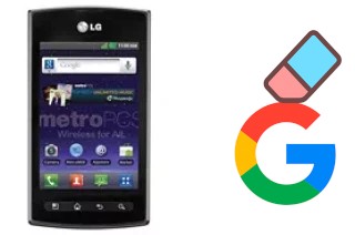 So löschen Sie ein Google-Konto auf LG Optimus M+ MS695