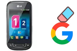 So löschen Sie ein Google-Konto auf LG Optimus Net Dual