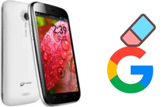 So löschen Sie ein Google-Konto auf Micromax A116 Canvas HD