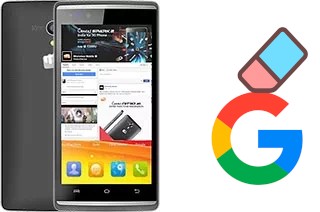 So löschen Sie ein Google-Konto auf Micromax Canvas Fire 4G Q411