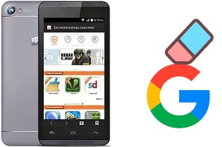 So löschen Sie ein Google-Konto auf Micromax Canvas Fire 4 A107