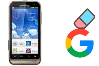 So löschen Sie ein Google-Konto auf Motorola DEFY XT