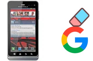 So löschen Sie ein Google-Konto auf Motorola MILESTONE 3 XT860