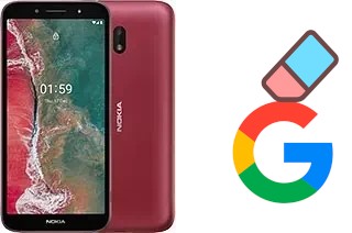 So löschen Sie ein Google-Konto auf Nokia C1 Plus