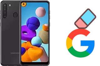 So löschen Sie ein Google-Konto auf Samsung Galaxy A21