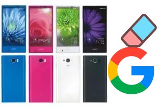 So löschen Sie ein Google-Konto auf Sharp Aquos Serie mini SHV31