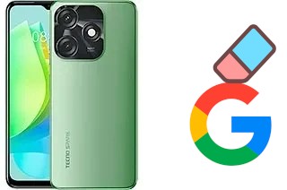 So löschen Sie ein Google-Konto auf Tecno Spark 10C