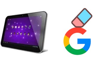 So löschen Sie ein Google-Konto auf Toshiba Excite 10 SE