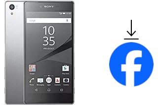 So installieren Sie Facebook auf einem Sony Xperia Z5 Premium Dual