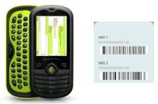 So sehen Sie den IMEI-Code in OT-606 One Touch CHAT