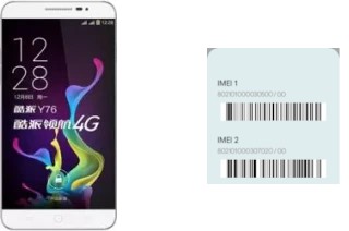 So sehen Sie den IMEI-Code in Coolpad Y76