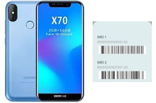 So sehen Sie den IMEI-Code in Doogee X70