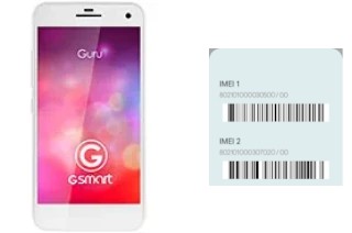 So sehen Sie den IMEI-Code in GSmart Guru (White Edition)