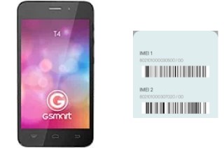 So sehen Sie den IMEI-Code in GSmart T4 (Lite Edition)