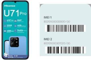 So sehen Sie den IMEI-Code in U71 Pro