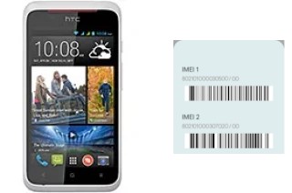 So sehen Sie den IMEI-Code in Desire 210 dual sim