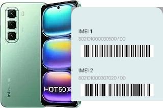 So sehen Sie den IMEI-Code in Hot 50