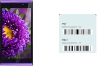 So sehen Sie den IMEI-Code in M310 Charm Purple