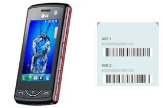 So sehen Sie den IMEI-Code in KB775 Scarlet