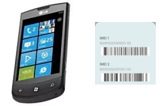 So sehen Sie den IMEI-Code in E900 Optimus 7