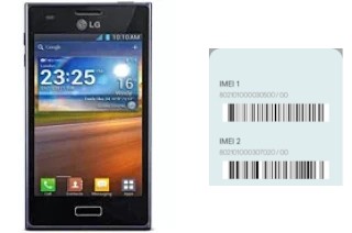 So sehen Sie den IMEI-Code in Optimus L5 E610