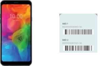 So sehen Sie den IMEI-Code in LG Q7+