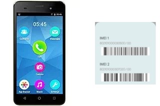 So sehen Sie den IMEI-Code in Canvas Spark 2 Plus Q350