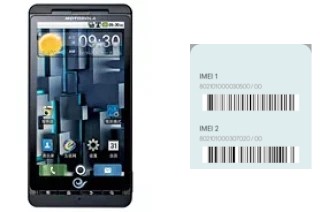 So sehen Sie den IMEI-Code in DROID X ME811