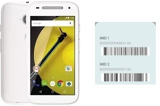 So sehen Sie den IMEI-Code in Moto E Dual SIM (2nd gen)