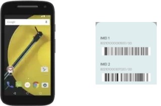 So sehen Sie den IMEI-Code in Moto E (2nd Gen) XT1527