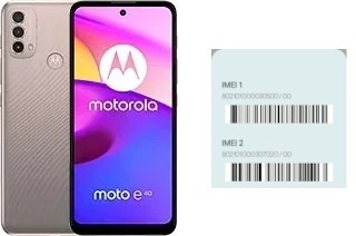 So sehen Sie den IMEI-Code in Moto E40