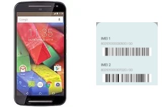 So sehen Sie den IMEI-Code in Moto G 4G (2nd gen)