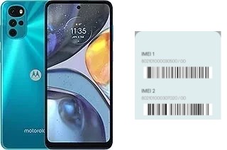 So sehen Sie den IMEI-Code in Moto G22