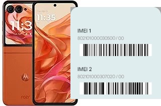 So sehen Sie den IMEI-Code in Razr 50