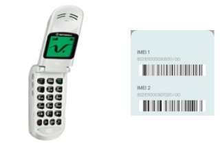 So sehen Sie den IMEI-Code in Motorola V50