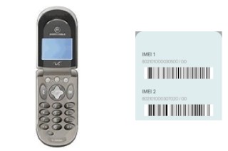 So sehen Sie den IMEI-Code in Motorola V66