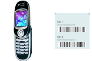 So sehen Sie den IMEI-Code in Motorola V80