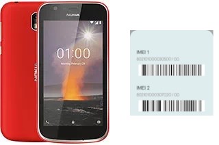 So sehen Sie den IMEI-Code in Nokia 1