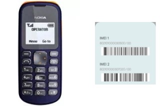 So sehen Sie den IMEI-Code in Nokia 103