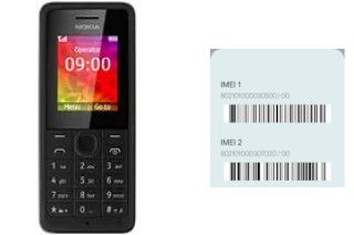 So sehen Sie den IMEI-Code in Nokia 106