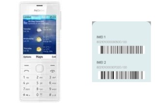 So sehen Sie den IMEI-Code in Nokia 515