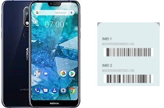 So sehen Sie den IMEI-Code in 7.1 Plus (Nokia X7)