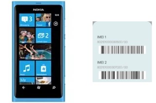 So sehen Sie den IMEI-Code in Lumia 800