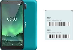 So sehen Sie den IMEI-Code in Nokia C2