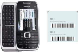 So sehen Sie den IMEI-Code in Nokia E75